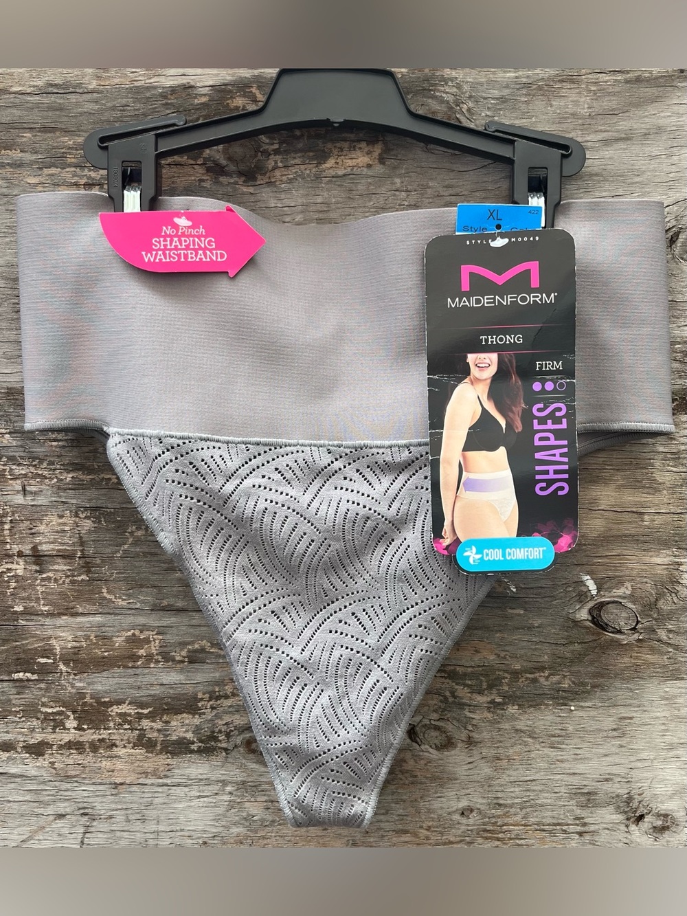 Maidenform Firm Tummy Control Lace Shapewear Thong Size XL  ” NWT